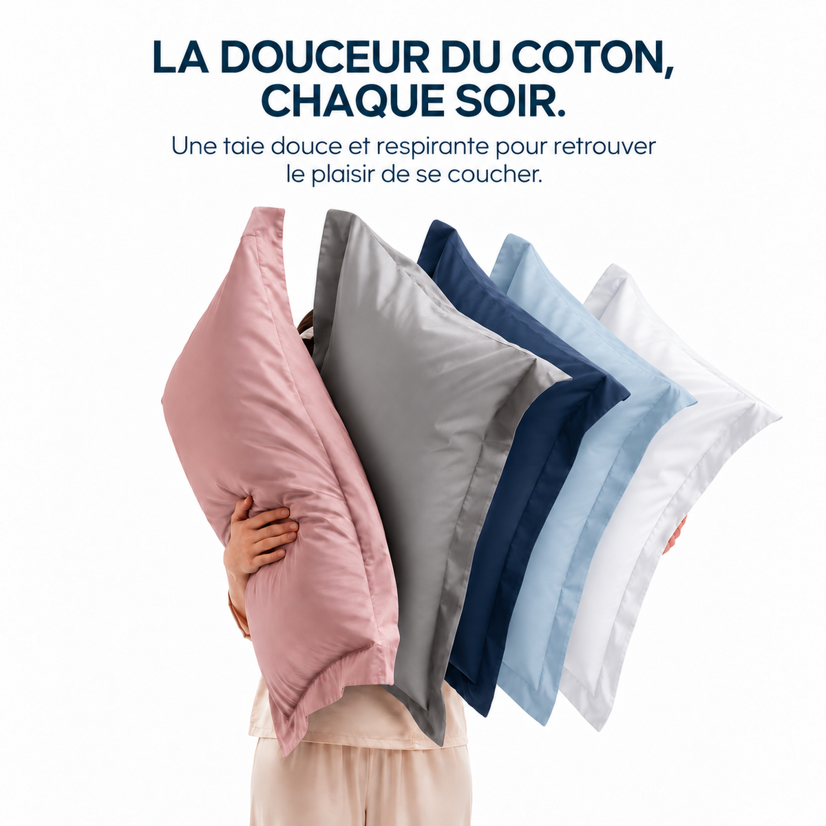 Taie d'Oreiller en Coton