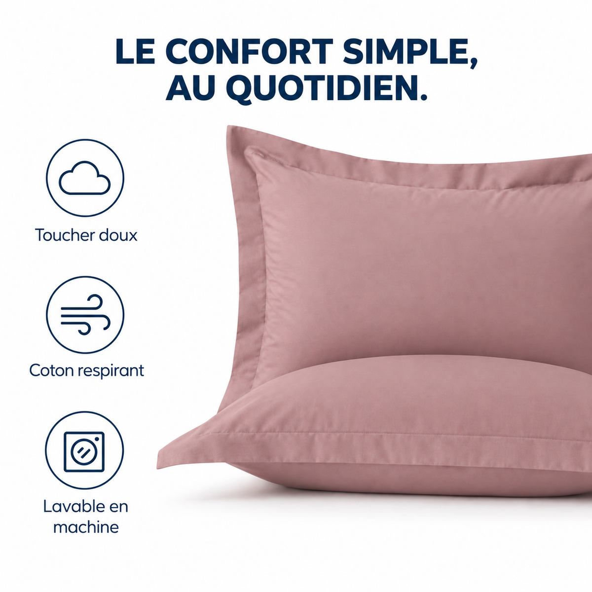 Taie d'Oreiller en Coton
