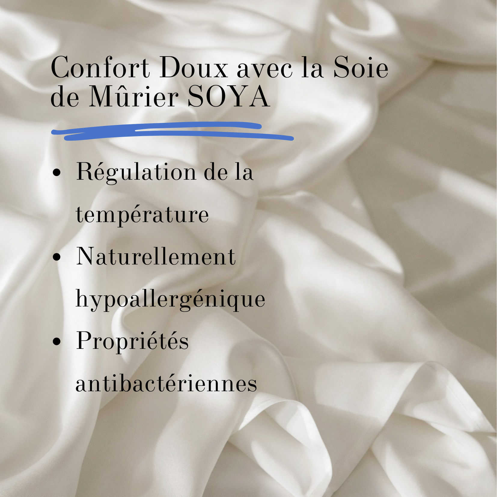 Draps en Soie Naturelle Soya